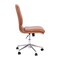 Flash Furniture Cognac Mid-Back Armless LeatherSoft Office Chair GO-21111-BR-GG - alternate 6